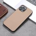 thumbnail image 1 of Dteck for iPhone 13 Pro 6.1 Inch Case Slim PU Leather Simple Solid Color Shockproof  Phone Case Cover Lightweight Soft TPU Bumper Hard PC Hybrid Protective Case for iPhone 13 Pro,Brown, 1 of 6