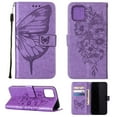 thumbnail image 1 of Dteck iPhone 13 Pro Case, Butterfly Patterned Wallet Case, Magnetic Hand Strap Credit Card Holder Slots Synthetic Leather Kickstand Protective Cover For iPhone 13 Pro, Lightpurple, 1 of 11