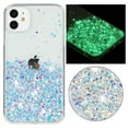 thumbnail image 1 of Dteck for iPhone 13 Pro Case Clear Luminous Glitter, Bling Sparkly Soft TPU Bumper Hard Cover for Women Girls Transparent Protective Phone Case Compatible with iPhone 13 Pro, White, 1 of 1