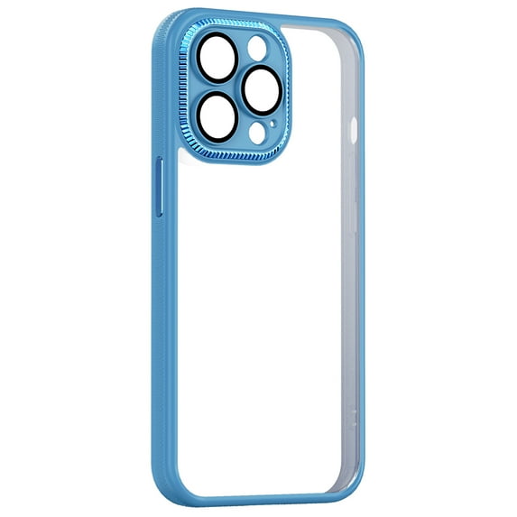Dteck iPhone 13 Pro Case ,Clear Upgraded No.1 Anti-Yellow 12FT Military Grade Protective Phone Cases Shockproof Hard PC Back & Non-Slip Soft Bumper Thin Slim Cover for iPhone 13 Pro,Lightblue