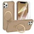 thumbnail image 1 of Dteck for iPhone 13 Pro Case with Screen Protector, Compatible with MagSafe Shockproof Invisible Magnetic Ring Stand Military-Grade Heavy Duty Protection Phone Case, Desert Gold, 1 of 7
