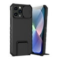 thumbnail image 1 of Dteck for iPhone 13 Pro Case with Screen Protector, Slide Camera Protector Phone Case with Built-in Stand Shockproof Rugged Bumper for iPhone 13 Pro,Black, 1 of 7