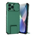 thumbnail image 1 of Dteck for iPhone 13 Pro Case with Screen Protector, Slide Camera Protector Phone Case with Built-in Stand Shockproof Rugged Bumper for iPhone 13 Pro,Green, 1 of 7