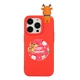 thumbnail image 1 of Dteck for iPhone 13 Pro Max 6.7 Inch Soft TPU Case with Mirror, Slim Lightweight Cute 3D Christmas Deer Santa Mirror Holder Kickstand Anti-Scratch Dustproof Case for iPhone 13 Pro Max,A, 1 of 5