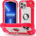 thumbnail image 1 of Dteck for iPhone 13 Pro Max Case 6.7 Inch with Ring Stand, Heavy-Duty Military Grade Shockproof Phone Cover with Magnetic Car Mount for iPhone 13 Pro Max,Rose, 1 of 6