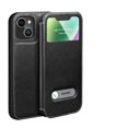 thumbnail image 1 of Dteck iPhone 13 Pro Max Case (6.7 inch 2021 Release),Vintage PU Leather Surface Flip Kickstand [Perspective Window] Rugged Ant-drop PC Backplane Shpckproof Comprehensive Case iPhone 13 Pro Max, Black, 1 of 5