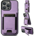 thumbnail image 1 of Dteck for iPhone 13 Pro Max Case with Card Holder, Magnetic Back Flip Case for iPhone 13 Pro Max Wallet Case for Women, Protective Case Phone Case for iPhone 13 Pro Max,Purple, 1 of 6