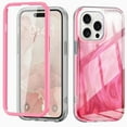 thumbnail image 1 of Dteck for iPhone 13 Pro Max Case, Not-Yellowing Full Cover with Built-in Screen Protector, Military Grade Drop Protection Shockproof Phone Case for iPhone 13 Pro Max, Gradient Rose, 1 of 7