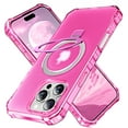 thumbnail image 1 of Dteck for iPhone 13 Pro Max Case with Rotating Magnetic Stand, Compatible with MagSafe, Military-Grade Drop Protection Frosted Translucent Phone Cover for iPhone 13 Pro Max,Rose, 1 of 6