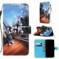 thumbnail image 1 of Dteck iPhone 13 Pro Wallet Case ,3D Pattern PU Leather Wallet Case [Wrist Strap][Card Holder/Cash Slots][Kickstand Feature] Flip Folio Cover Designed for iPhone 13 Pro (Mirror Cat), 1 of 2