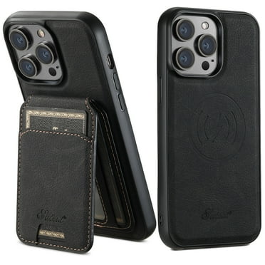 Dteck for iPhone 13 Pro Wallet Case MagSafe Compatible, Magnetic Detachable iPhone 13 Pro Case with Card Holder Wallet, Luxury PU Leather Slim Shockproof Phone Cover for iPhone 13 Pro,Black