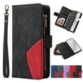 thumbnail image 1 of Dteck iPhone 13 Pro Wallet Phone Case with 9 Card Holder Zipper Pocket, Magnetic Closure Premium Folio PU Leather Flip Case with Wrist Strap for iPhone 13 Pro,Black, 1 of 5