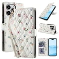 thumbnail image 1 of Dteck for iPhone 13 Wallet Case with Card Holder, Shockproof PU Leather Flip Cover with RFID Blocking Protective Phone Case with 3 Card Slots Kickstand & Wrist Strap for Women and Men, A, 1 of 6