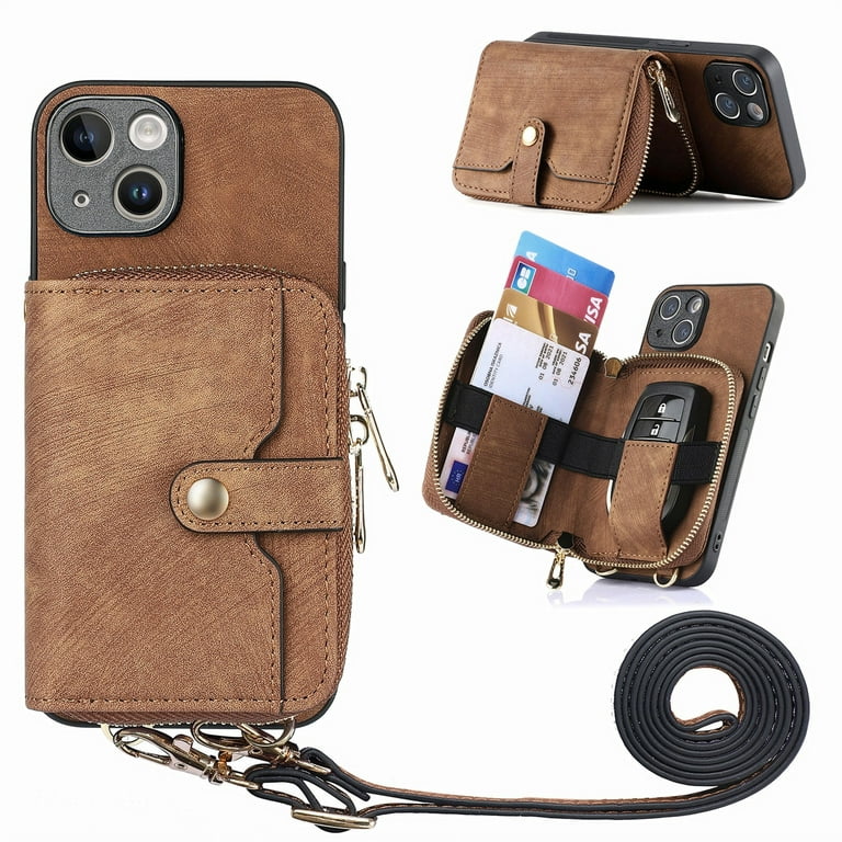 Dteck for iPhone 13 Wallet Case with Card Holder, iPhone 13 Phone