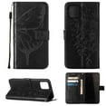 thumbnail image 1 of Dteck iPhone 13 mini Case, Butterfly Patterned Wallet Case, Magnetic Hand Strap Credit Card Holder Slots Synthetic Leather Kickstand Protective Cover For iPhone 13 Mini, Black, 1 of 11