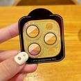 thumbnail image 1 of Dteck for iPhone 14 Bling Camera Lens Protector Tempered Glass Screen Protector, Bling Glitter Lens Protector Case Friendly Camera Cover for iPhone 14,Gold, 1 of 5