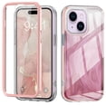 thumbnail image 1 of Dteck for iPhone 14 Case, Not-Yellowing Full Cover with Built-in Screen Protector, Military Grade Drop Protection Shockproof Phone Case for iPhone 14, Gradient Pink, 1 of 8