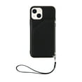 thumbnail image 1 of Dteck for iPhone 14 Max 6.7 Inch Flip Wallet Case with Wrist Strap, PU Leather Card Slots Cash Pocket Stand Feature Full Body Protective Shockproof Folio Case Cover for iPhone 14 Max,Black, 1 of 7