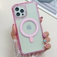 thumbnail image 1 of Dteck for iPhone 14 Plus Case, Compatible with MagSafe, Hybrid Shockproof Military-Grade Protection, Clear Yellowing Resistant, Magnetic Phone Case for iPhone 14 Plus, Rose, 1 of 2