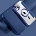 thumbnail image 1 of Dteck for iPhone 14 Plus Magnetic Case Compatible with MagSafe, iPhone 14 Plus Wallet Case with RFID Blocking PU Leather Card Holder, Shockproof Clear Back Cover for iPhone 14 Plus 6.7 Inch,Deep Blue, 1 of 6