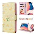 thumbnail image 1 of Dteck for iPhone 14 Plus Wallet Case Luxury Flower Floral Butterfly Pattern,Card Slots Kickstand Handstrap Flip Folding Shockproof Scratch Resistant Durable Case for iPhone 14 Plus,D, 1 of 7