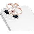 thumbnail image 1 of Dteck for iPhone 14 Plus & iPhone 14 Camera Lens Protector Bling, Glitter Diamond Metal Lens Cover Glass Screen Protector Accessories for iPhone 14 Plus & 14, Rosegold, 1 of 5