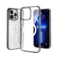 thumbnail image 1 of Dteck for iPhone 14 Pro 6.1 Inch Clear Magnetic Case, Slim Lightweight Transparent Case MagSafe Wireless Charging Raised Edges Camera Lens Protection Shockproof Cover for iPhone 14 Pro,Gray, 1 of 5