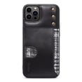 thumbnail image 1 of Dteck for iPhone 14 Pro 6.1 Inch Leather Case, Oil Wax Cowhide Modern Back Cover with Card Slot Card Holder Ultra Slim Thin Scratch Resistant Non-Slip Shockproof Case for iPhone 14 Pro,Black, 1 of 6