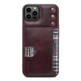 thumbnail image 1 of Dteck for iPhone 14 Pro 6.1 Inch Leather Case, Oil Wax Cowhide Modern Back Cover with Card Slot Card Holder Ultra Slim Thin Scratch Resistant Non-Slip Shockproof Case for iPhone 14 Pro,Red, 1 of 6