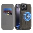 thumbnail image 1 of Dteck for iPhone 14 Pro Case Wallet with Card Holder, Compatible with MagSafe, PU Leather Flip Folio with RFID Blocking Stand Shockproof Phone Cover,Gray, 1 of 8