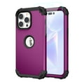 thumbnail image 1 of Dteck iPhone 14 Pro Max 5G Case Sturdy, Heavy-Duty Tough Rugged Full Body Shockproof Bumper Anti-Scratch Hybrid Cover for iPhone 14 Pro max 6.7 inch 2022 Release, Purple, 1 of 8