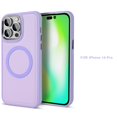 thumbnail image 1 of Dteck for iPhone 14 Pro Max 6.7" 2022 Magnetic Case, Flexible TPU Case with Wireless Charging & Car Mount Heavy Duty Full Body Protective Case for 14 Pro Max Women Men, Purple, 1 of 8