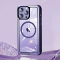 thumbnail image 1 of Dteck for iPhone 14 Pro Max 6.7" 2022 Magnetic Case, Rugged Clear Back [Not Yellowing Technology] Case with Wireless Charging Shockproof Protective Case for 14 Pro Max Women Men, Purple, 1 of 6