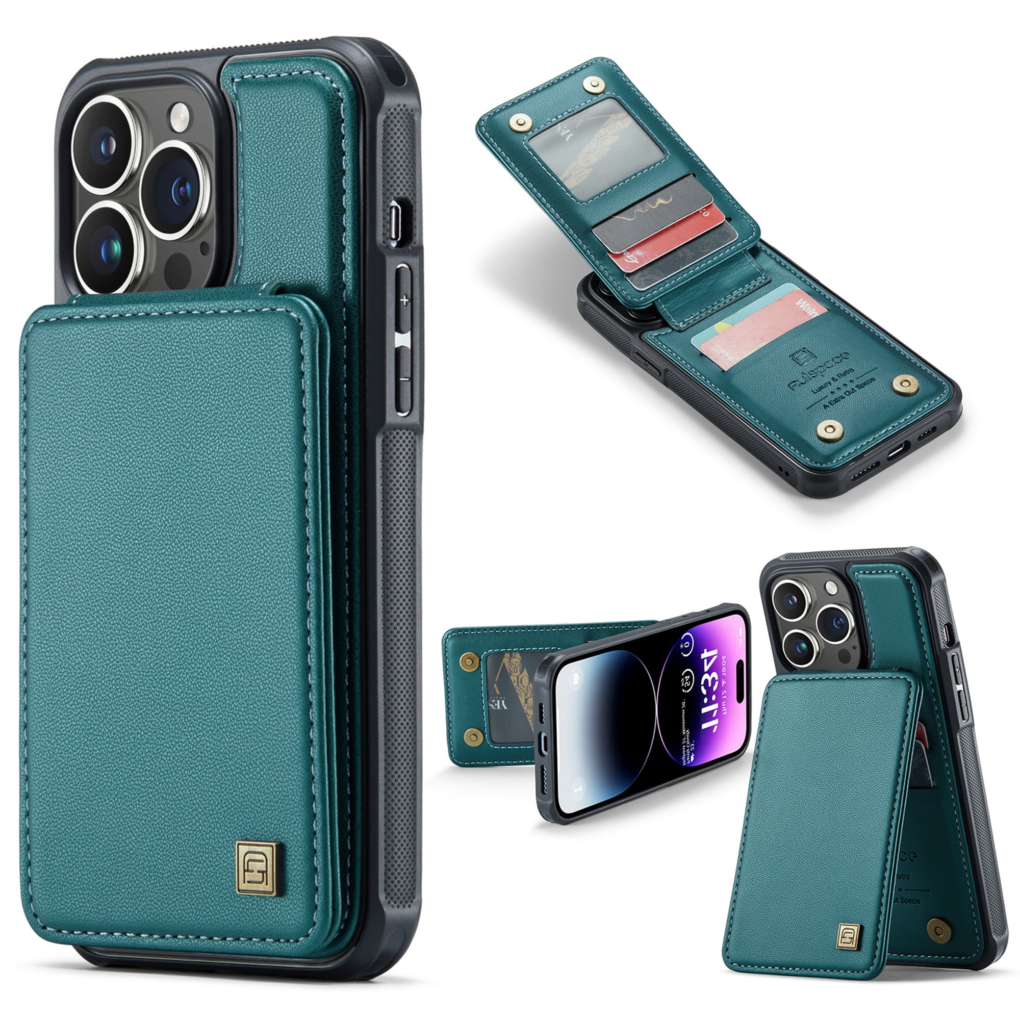 iphone 14 pro max case with card holder men