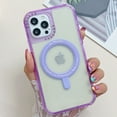 thumbnail image 1 of Dteck for iPhone 14 Pro Max Case, Compatible with MagSafe, Hybrid Shockproof Military-Grade Protection, Clear Yellowing Resistant, Magnetic Phone Case for iPhone 14 Pro Max, Purple, 1 of 2