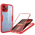 thumbnail image 1 of Dteck for iPhone 14 Pro Max Case, Full Body Rugged Case with Built-in Touch Sensitive Anti-Scratch Screen Protector, Soft TPU Bumper Case for iPhone 14 Pro Max 6.7 inch 2022,Red, 1 of 7