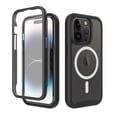 thumbnail image 1 of Dteck for iPhone 14 Pro Max Case Magnetic Compatible with MagSafe, iPhone 14 Pro Max Case with Built-in Screen Protector, Durable Rubber Bumper Clear Back Shockproof Protective Case,Black, 1 of 4