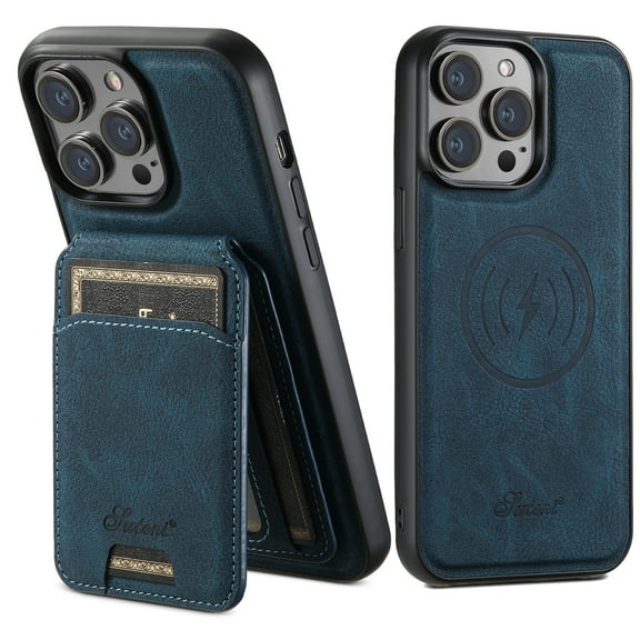 Dteck for iPhone 14 Pro Wallet Case MagSafe Compatible, Magnetic Detachable iPhone 14 Pro Case with Card Holder Wallet,PU Leather Slim Shockproof Phone Cover for iPhone 14 Pro,Blue