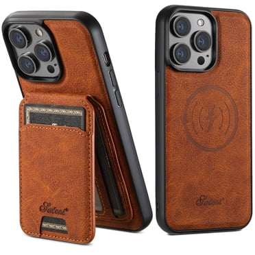 Dteck for iPhone 14 Pro Wallet Case MagSafe Compatible, Magnetic Detachable iPhone 14 Pro Case with Card Holder Wallet,PU Leather Slim Shockproof Phone Cover for iPhone 14 Pro,Khaki