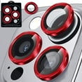 thumbnail image 1 of Dteck for iPhone 14 Pro / iPhone 14 Pro Max Camera Lens Protector,[Night Shooting Mode] HD Tempered Metal Glass Camera Screen Protector Cover Film Accessories, Red, 1 of 4