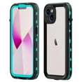 thumbnail image 1 of Dteck for iPhone 15 Case Waterproof - Built in Screen Protector IP68 Underwater Military Dropproof Dustproof Shockproof Full Body Protective Transparent Phone Cover,Blue, 1 of 7