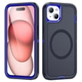 thumbnail image 1 of Dteck for iPhone 15 Case, iPhone 15 Magnetic Phone Case Compatible with MagSafe, Military Grade Drop Protection Heavy Duty Shockproof Phone Case for iPhone 15,Deep Blue + Blue, 1 of 5