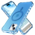 thumbnail image 1 of Dteck for iPhone 15 Plus Case,Compatible with MagSafe,Shockproof Military-Grade Protection,Air-Guard Corners,Anti-Yellowing Frosted Magnetic Phone Case for iPhone 15 Plus, Blue, 1 of 6