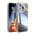 thumbnail image 1 of Dteck for iPhone 15 Pro Back Case, Shockproof Slim Clear Hard PC Back with Soft TPU Bumper Scratch Resistant Protective Transparent Anti-Scratch Phone Case, Gray, 1 of 5
