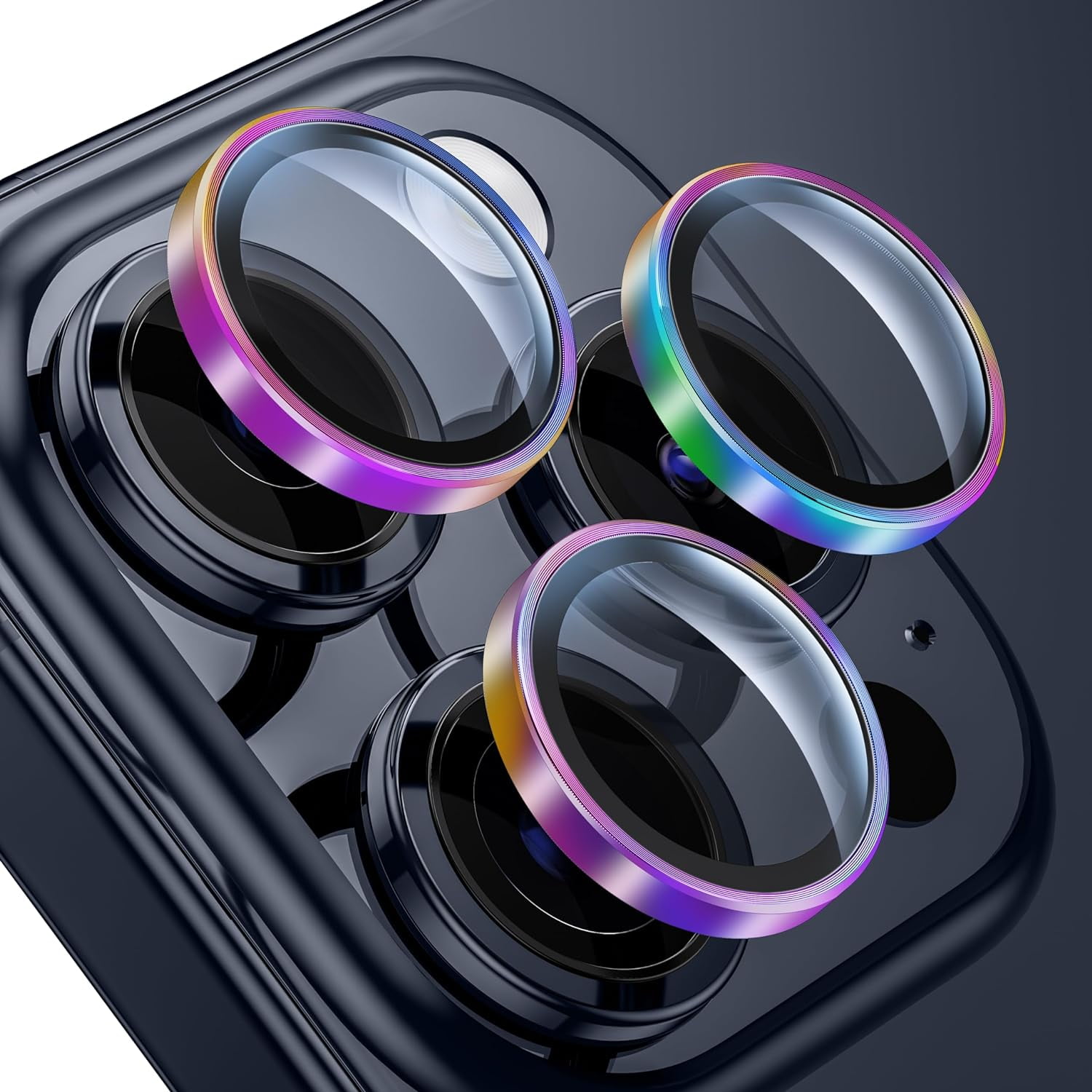 Vidrio de Cámara Ringke para iPhone 15 Pro Max Lens Glass Black - SmartPro