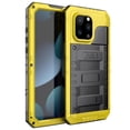 thumbnail image 1 of Dteck for iPhone 15 Pro Max Case, IP68 Waterproof Heavy Duty Metal Bumper Phone Case with Built-in Screen Protector, Full Body Protective Military Grade Shockproof Heavy Duty Rugged Cover,Yellow, 1 of 8
