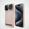 thumbnail image 1 of Dteck for iPhone 15 Pro Max Case MagSafe Compatible, Sliding Camera Protector Drop Protection Slim Fit Protective Lightweight Cover Shockproof Magnetic Case with Hidden Kickstand,Rosegold, 1 of 11