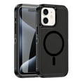 thumbnail image 1 of Dteck for iPhone 15 Pro Max Magnetic Case with Tempered Glass Screen Protector, Compatible with MagSafe, Military Grade Protection Heavy Duty Rugged Phone Case Cover for iPhone 15 Pro Max,Black, 1 of 7