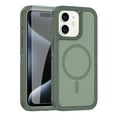 thumbnail image 1 of Dteck for iPhone 15 Pro Max Magnetic Case with Tempered Glass Screen Protector, Compatible with MagSafe, Military Grade Protection Heavy Duty Rugged Phone Case Cover for iPhone 15 Pro Max,Green, 1 of 7