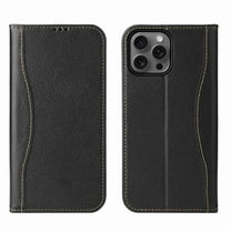 Dteck for iPhone 15 Pro Wallet Case, Shockproof PU Leather Flip Folio Case with Card Holders RFID Blocking Kickstand TPU Inner Shell Clasic Phone Cover for Men Women, Black